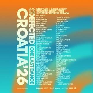 Tickets and Phase 1 Line-up for the Final Defected Croatia in 2026