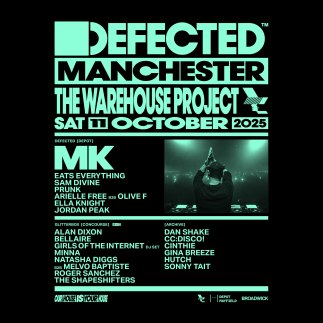 Defected returns to Manchester&#039;s The Warehouse Project for three-room celebration