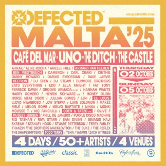 Defected Finalises Malta Festival Line-up for 2025