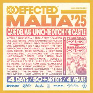 Defected Drops Sun-soaked Line-up for Fourth Malta Festival